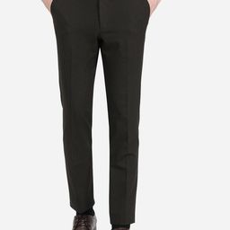 JADE BLUE Men Slim Fit Mid-Rise Formal Trousers-image-77