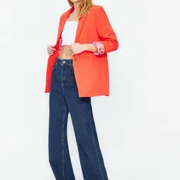 Trendyol Notched Lapel Single-Breasted Blazer-image-50