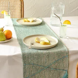 House This Blue Abstract Printed Pure Cotton Table Runners-10