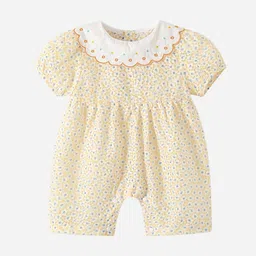 StyleCast Infant Girls Yellow Printed Romper-image-44