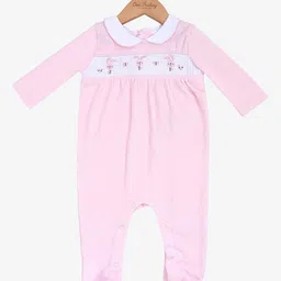 One Friday Infants Girls Peter Pan Cotton Sleepsuit-6