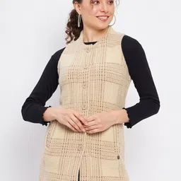Duke Self Design Cable Knit Acrylic Cardigan-image-58