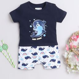 BUMZEE Infant Boys Printed Cotton Half Sleeve Rompers-image-111