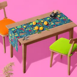 ArtzFolio Blue & Yellow Digital Printed Table Runner-17