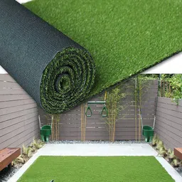 LUXEHOME INTERNATIONAL Unisex Green Artificial Grass Runner with Drainage Holes-33
