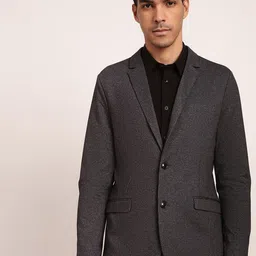 LINDBERGH Men Checked Slim-Fit Single-Breasted Casual Blazer-image-75