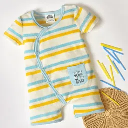 MiArcus Infants Striped Pure Cotton Rompers-image-88