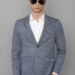 Louis Philippe Sport Checked Slim-Fit Pure Cotton Casual Blazer-picture-58