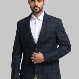 Raymond Men Checked Single Breasted Formal Blazers-picture-34