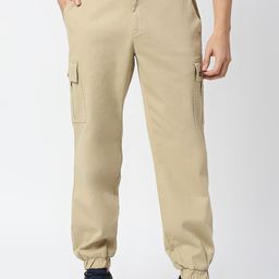 Thomas Scott Men Comfort Mid-Rise Easy Wash Cargo Trousers-image-94