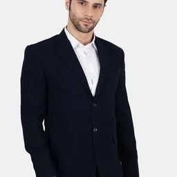 Wintage Men Blue Solid Regular-Fit Blazer-90