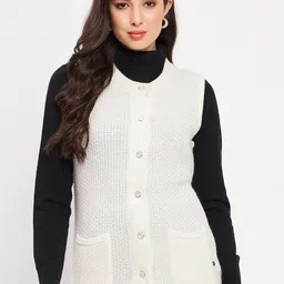 Duke Self Design Cable Knit Acrylic Cardigan-image-62