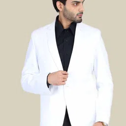 TAHVO Men Single-Breasted Slim-Fit Formal Blazer-image-78