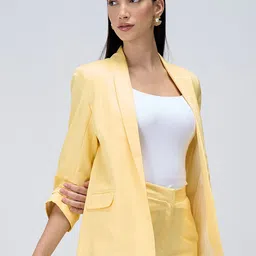 SALT ATTIRE Open Front Tailored-fit Casual Blazer-picture-17