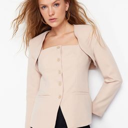 Trendyol Front Open Crop Blazer-32