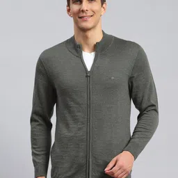 Monte Carlo Woolen Front Open Sweatshirt-3