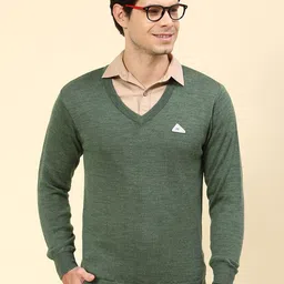 Monte Carlo V-Neck Wool Pullover Sweater-image-36
