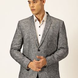 Thomas Scott Linen Slim Fit Single Breasted Blazer-image-91