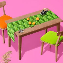 ArtzFolio Green Floral Printed Table Runner-14