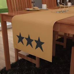 Home Heart Beige Printed Cotton Table Runner-image-40