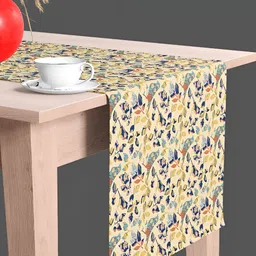 ArtzFolio Birds & Leaves Print Dining Centre Table Runner-24
