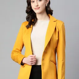 Purple State Slim-Fit Single-Breasted Casual Blazers-image-70