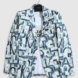 CAVIO Boys Printed Pure Cotton Blazers With T-shirt-image-71
