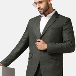 TAHVO Suede Slim Fit Single-Breasted Blazer-picture-13
