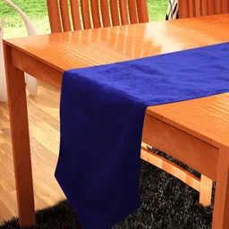 Home Heart Blue Velvet Medium Reversible Runners-53