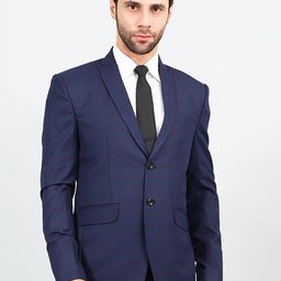 Wintage Checked Single Breasted Formal Blazers-image-10