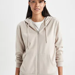 DeFacto Hooded Front-Open Sweatshirt-13