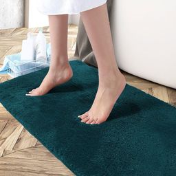 LUXEHOME INTERNATIONAL Teal Green Anti-Skid Runner-19