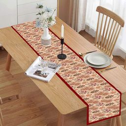 homewards Pink & Maroon Red Floral Printed Table Runners-43