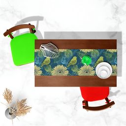 ArtzFolio Blue & Green Digital Printed Table Runner-20