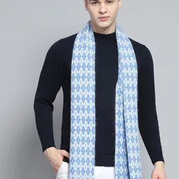 Monte Carlo Men Patterned Merino Wool Mufflers-image-54