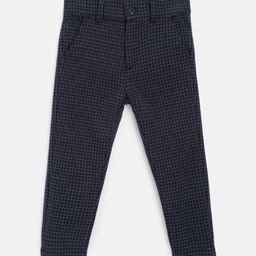 Chicco Infant Boys Mid-Rise Checked Comfort Fit Trousers-image-63