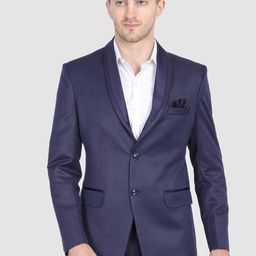 TAHVO Men Slim-Fit Single-Breasted Formal Blazer-image-56