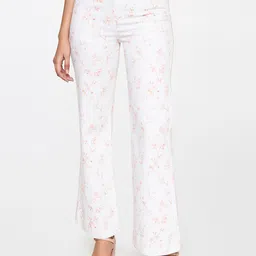 AND Women Floral Printed Flared Bootcut Trousers-image-19