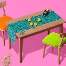 ArtzFolio Green & Blue Digital Printed Table Runner-22