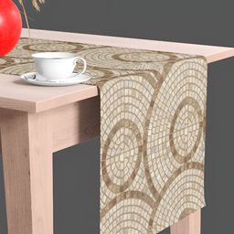 ArtzFolio Beige & Brown Digital Printed Table Runner-17