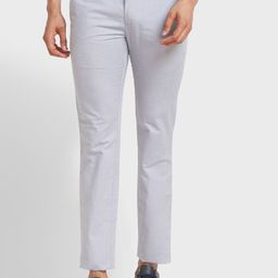 ColorPlus Men Flat-Front Regular Fit Trousers-image-24