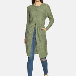 CLAPTON Woollen Longline Cardigan-image-6
