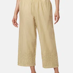 RANGMANCH BY PANTALOONS Women Floral Cotton Trousers-image-18