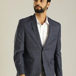 Indian Terrain Checked Single Breasted Blazer-picture-46