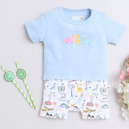 BUMZEE Infant Boys Printed Pure Cotton Romper-image-126