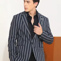 RARE RABBIT Men Kano Tailored Fit Striped Single-Breasted Blazer-picture-39