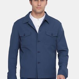 Blackberrys Navy Blue Formal Solid Blazer-44