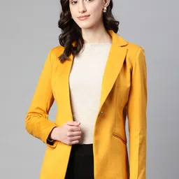 Purple State Slim-Fit Notched Lapel Collar Single-Breasted Casual Blazer-image-10