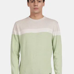 t-base Colourblocked Cotton Pullover-image-55