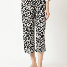 Marks & Spencer Women Animal Printed High-Rise Culottes Trousers-image-69